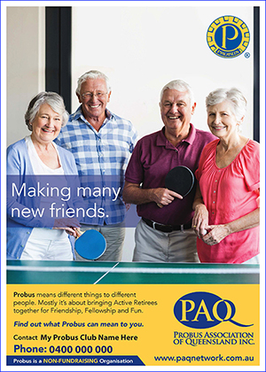 Probus Promo A4s Making Many Friends