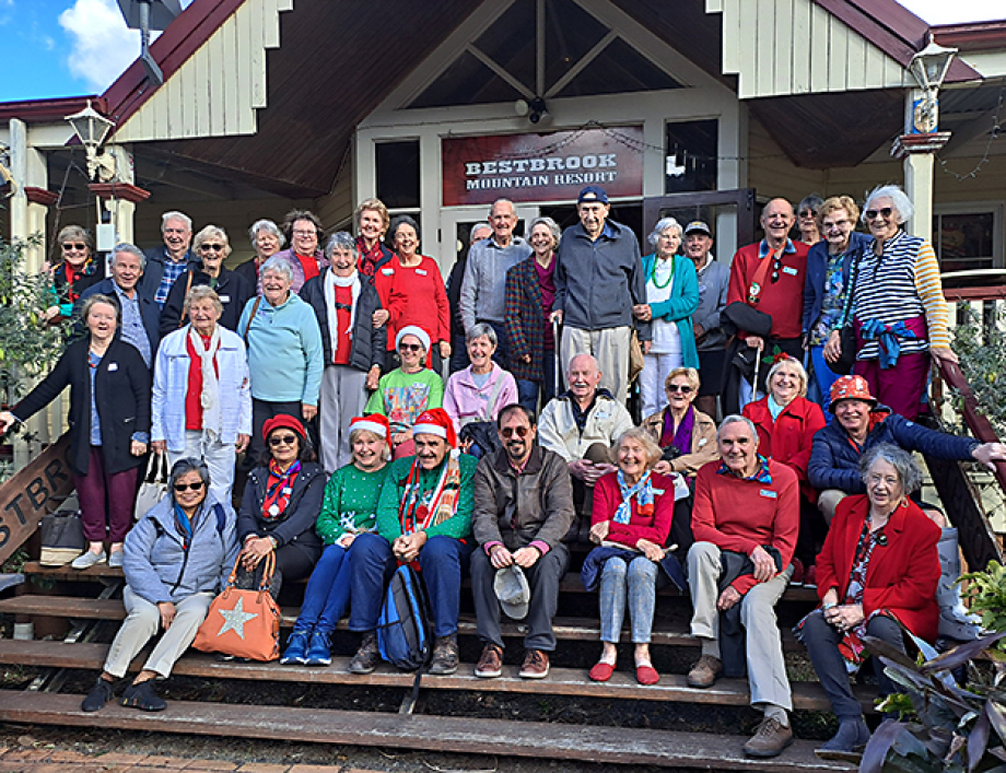 North Brisbane Probus Club members at Bestbrook Mountain Farmstay