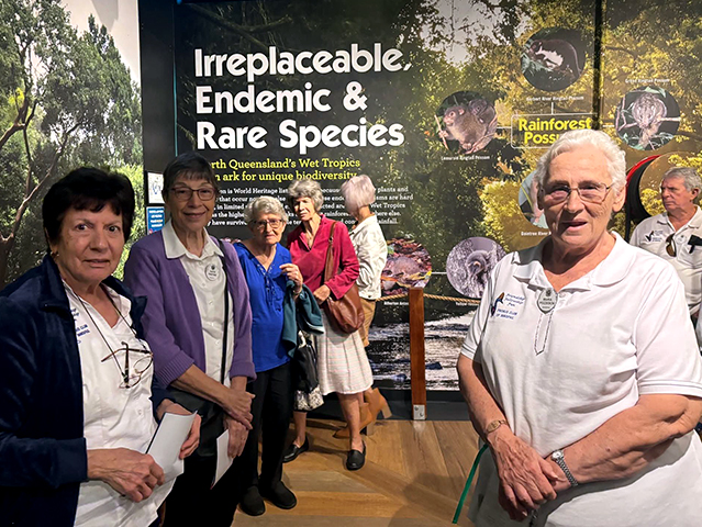 Innisfail members looking over display