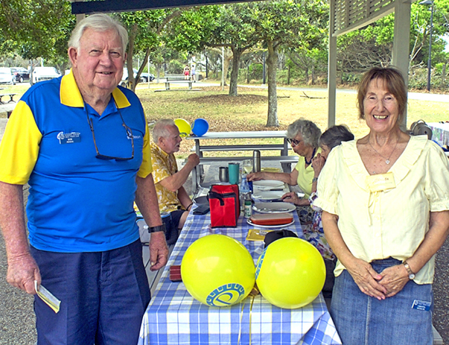 Treasurer Bob Pendal & Secretary Christa Michalak
