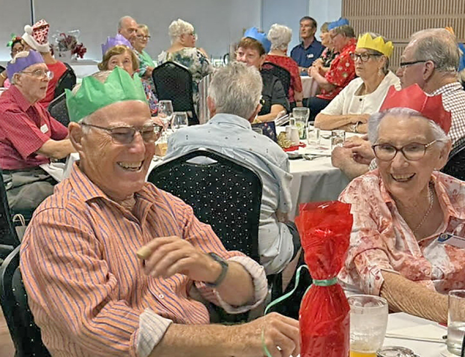 Members enjoying the Christmas Party