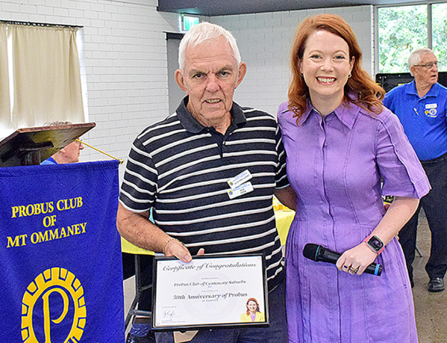 Rob, Centenary Suburbs VP, and Jess Pugh MP