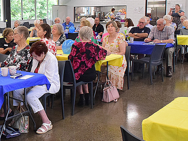 Mt Ommaney Probus Club, Sherwood Probus Club and Centenary Suburbs Probus Club members enjoying the morning tea and presentations.
