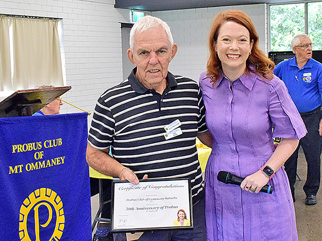 Rob, Centenary Suburbs VP, and Jess Pugh MP