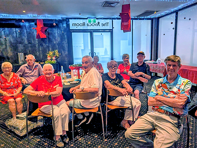 Members enjoying the chance to chat and share the day
