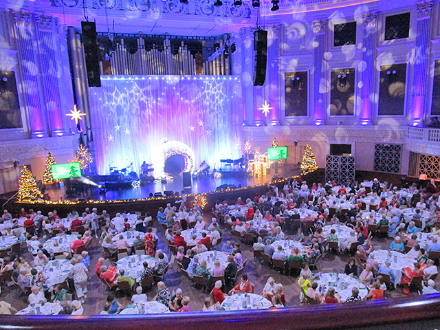 A view of the Christmas Concert at City Hall.