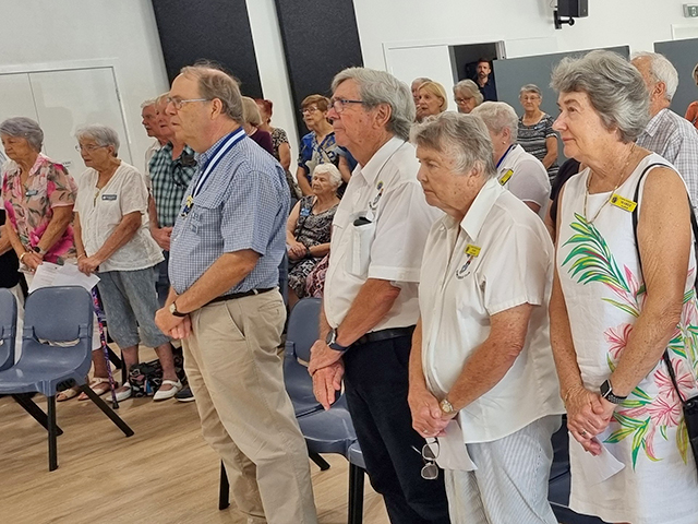 Probus Club members attending the Ecumenical Service
