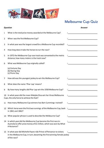 03   Melbourne Cup Quiz